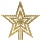 Верхушка пластиковая на елку Звезда 9,5 см золото Классика Серпантин (1/300)