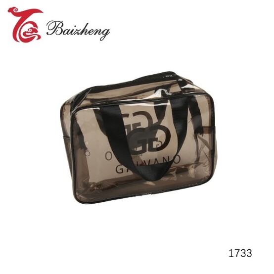 Косметичка-сумка ПВХ 25*9*18 см тонированная прозрачная Baizheng (1/200) Косметичка-сумка ПВХ 25*9*18 см тонированная прозрачная Baizheng (1/200)