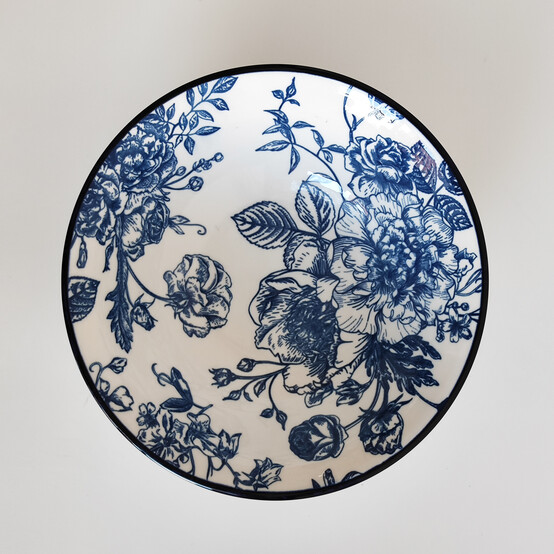 Салатник фарфоровый 17 см 550 мл Blue posy Коралл (6/60)