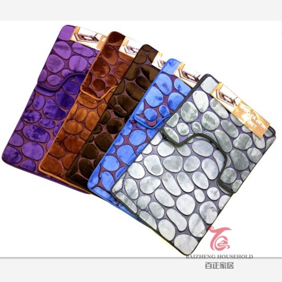 Коврики в туалет 50*80 + 50*50 см, велюр B4008