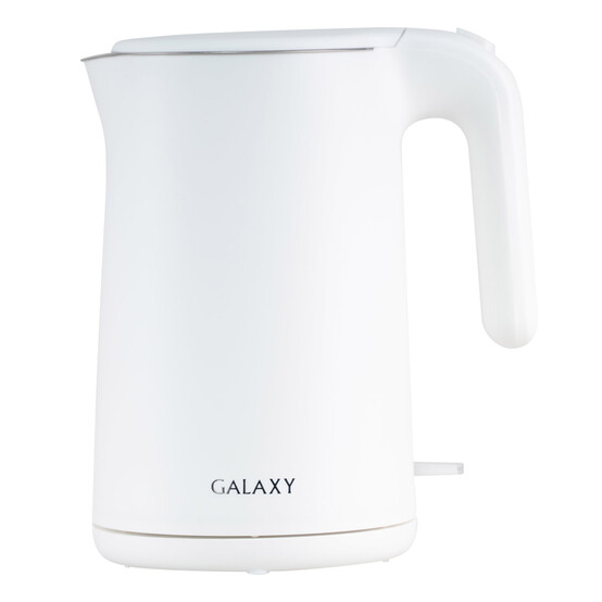 Чайник металлический электрический 1,5 л 1,8 кВт белый Galaxy Line (1/12)