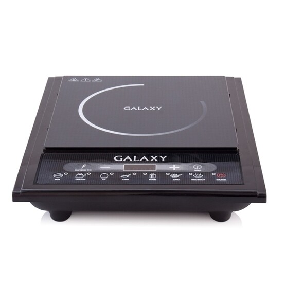 Электроплита индукционная 2 кВт 7 программ дисплей черный Galaxy (1/8)