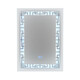 Зеркало 50cm*70cm с LED-подсветкой и функц. антизапотевание в ванную комнату прямоугольное BZ-D032
